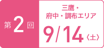 TOKYOウオーク2019 第2回大会 三鷹・府中・調布エリア 9月14日（土）