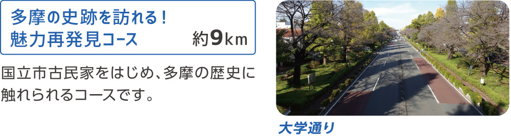 多摩の史跡を訪れる！魅力再発見コース　約9km